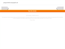 Tablet Screenshot of joergs-british-autographs.de